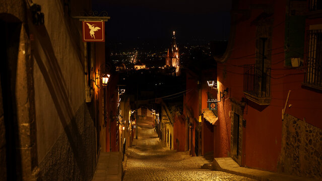 City street impressions from San Miguel de Allende in Mexico.