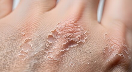 Fototapeta premium Severe Dry and Peeling Skin on Hand