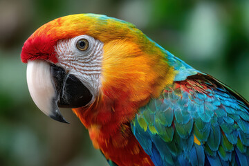 Obraz premium Close Up of Colorful Harlequin Macaw Parrot