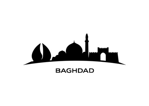 Baghdad city skyline
Vector city skyline on a white background