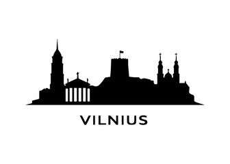 Vilnius city skyline Vector city skyline on a white background © Roman