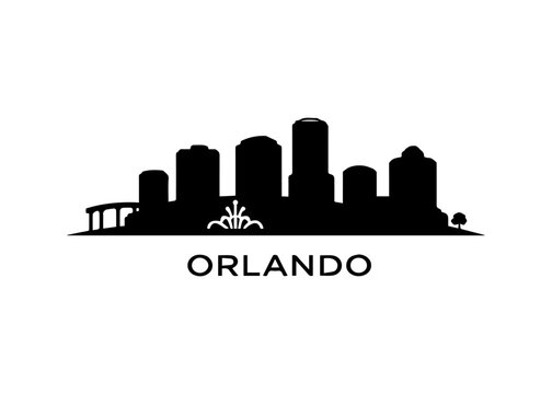 Orlando city skyline
Vector city skyline on a white background
