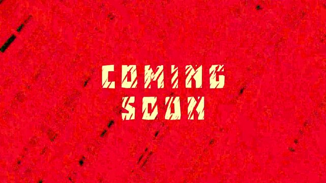 Abstract Animated Grunge Crosshatch Texture Coming Soon 4K Motion Background Diagonal Lines Dark Overlay Countdown Announcement Video