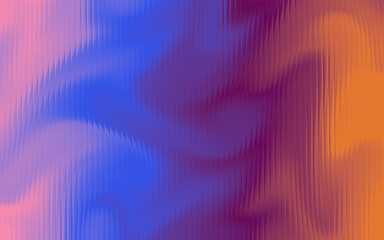 Obraz premium Abstract Blurred Gradient Background with Vertical Ripples, Vibrant Color Transition from Pink to Orange