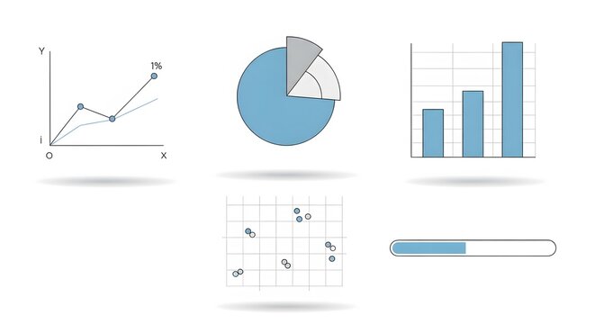 Collection of Business Data Charts and Graphs for Analysis.