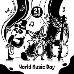 Obraz premium World music day 