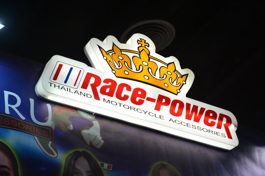 Race power booth sign at the 20th Inside Racing Bike Fest in Pasay, Philippines