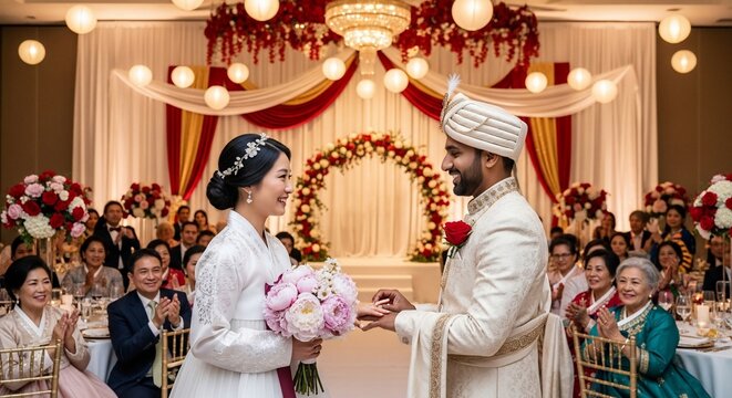 Wedding ceremony exchange rings