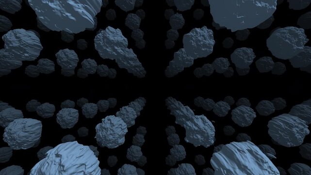 Planetary Ice Ring Debris Field Cosmic Flight Journey