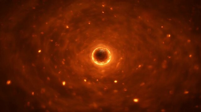 Solar Eclipse in Outer Space Universe.