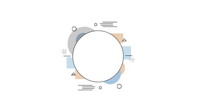 Infographic Template Circle Diagram Design Element.