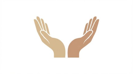 Obraz premium Diverse hands in harmony gesture.