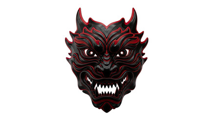 Obraz premium Black and Red Oni Mask