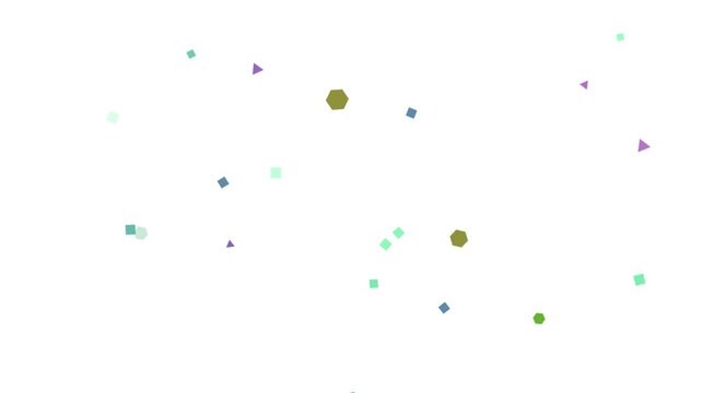 色変わり多角形パーティクル背景ループ