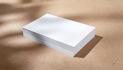 Fototapeta premium Elegant Business Card Mockup with Natural Paper Texture