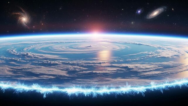 Bright Sunrise Over the Infinite Horizon of Flat Earth