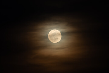 April's full moon known as the pink moon or Paschal moon