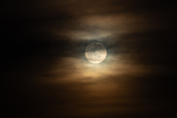April's full moon known as the pink moon or Paschal moon