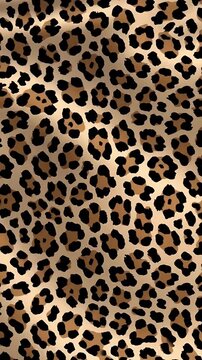 Leopard Pattern Design Seamless Tropical Animal Print Background