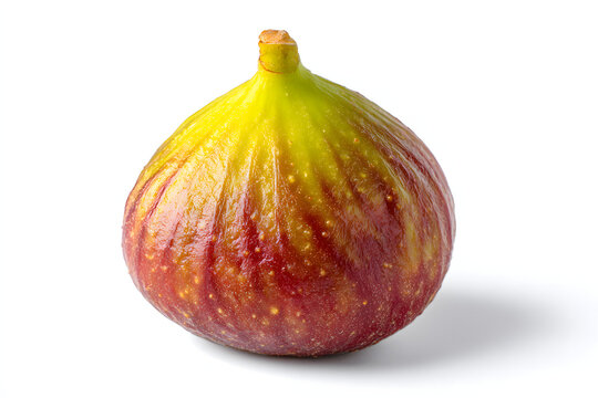 single Fig isolated on pure white background