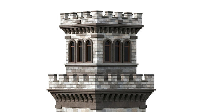 Medieval Stone Castle Tower