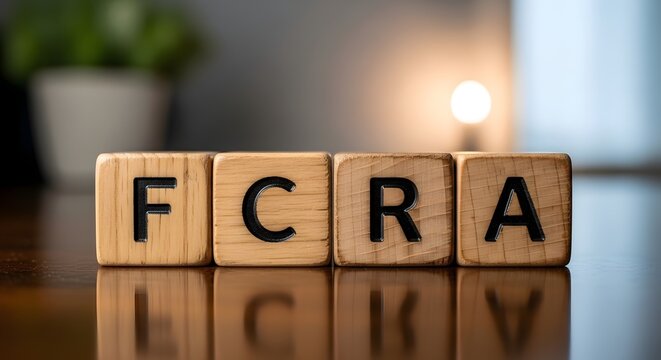 FCRA Acronym - Wooden Blocks - Fair Credit Reporting Act