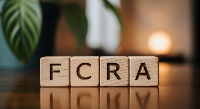 FCRA Acronym on Wooden Blocks with Soft Background