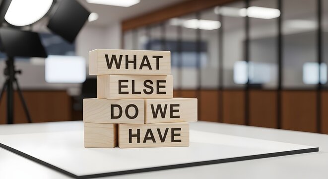 What Else Do We Have? Wooden Blocks Concept