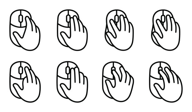 Hand holding computer mouse different grip types for ergonomic use and gaming performance optimization