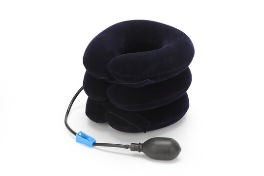Pneumatic Cervical Traction Device on White Background