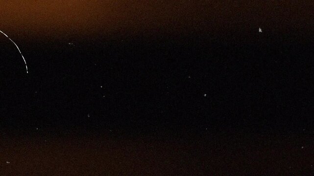 Vintage Film Tape Texture with Grain and Light Leak Effect. 4K Video