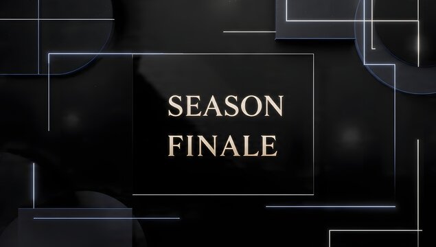 Season Finale Graphic with Modern Design Elements
