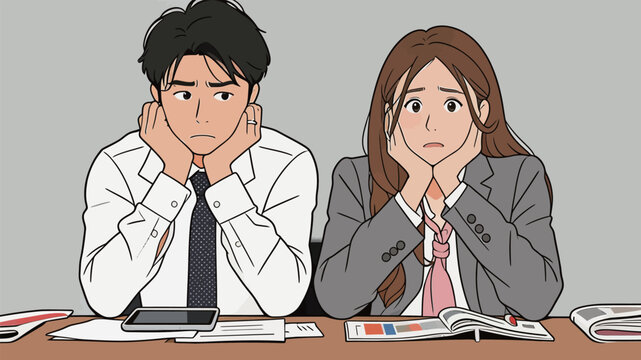 Students prepare for final exams while feeling nervous at study table in classroom during study session in evening hours