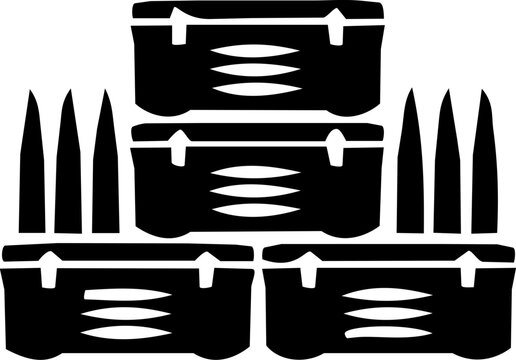 Ammo crate box supply icon