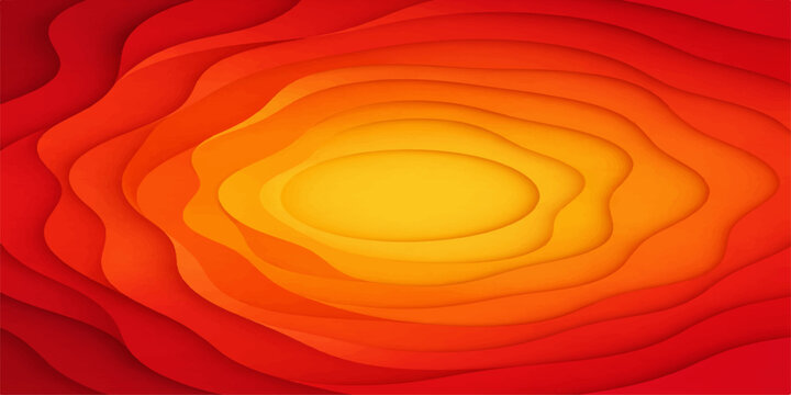 Abstract orange and colorful background with swirling circles and light patterns