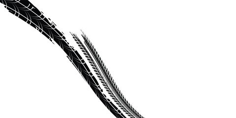 Tire tread marks, wheel textures, tire marks - car racing, motocross, drift, rally, off-road and others. modern © fathor