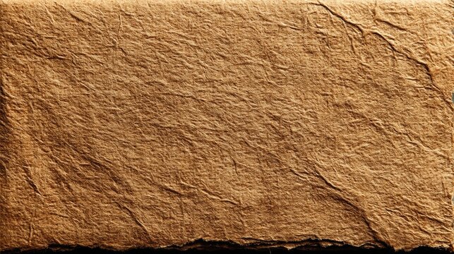 Brown kraft paper texture, recycled material, plain cardboard background, vintage style, clean surface, macro detail 