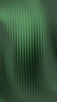 Abstract emerald green 3D wavy lines background with vertical soft light and elegant dark forest gradient for corporate identity or organic technology design