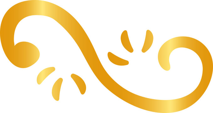 Elegant Golden Flourish Ornament
