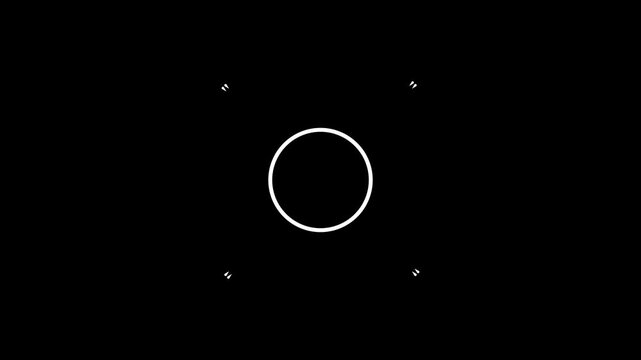 Fireworks circle burst animation, line blast explosion motion graphics with shiny spark transition, flat vector doodle style pop up effect, glowing ellipse blast, 4K green screen overlay black screen