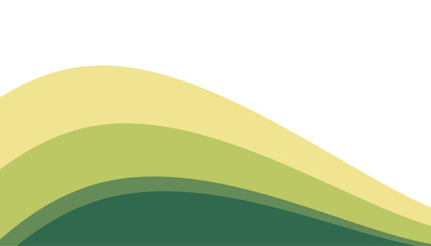 A clean, modern background featuring layered green and yellow organic waves. Perfect for eco-friendly designs, nature themes, and minimal banners.