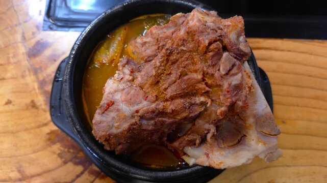 한국,음식,뼈댜귀해장국,해장국,Korea, food, bone, hangover soup, hangover soup