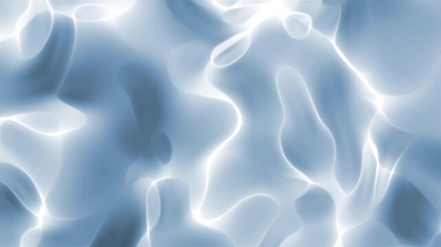 Bright Blue and White Water Caustics Ripples