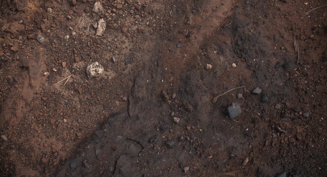 Soil contamination and erosion due to quarrying impacting biodiversity with copy space