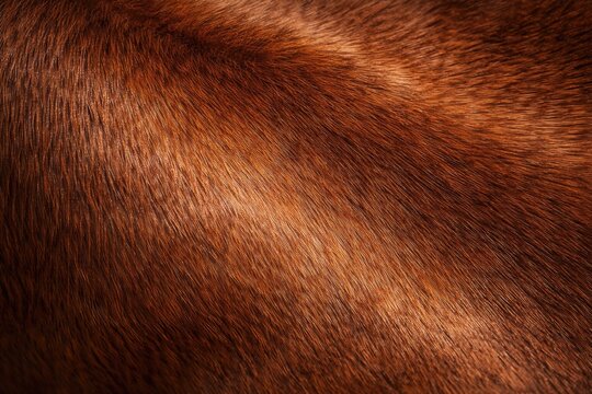 Closeup brown horse fur texture with natural light suitable for editorial header background