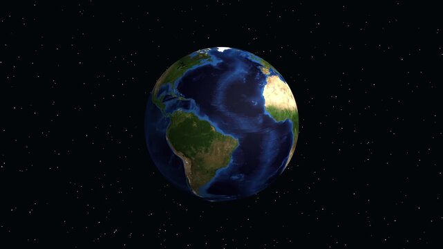 Animated Zoom from Space to Matanzas Cuba with Data Overlay