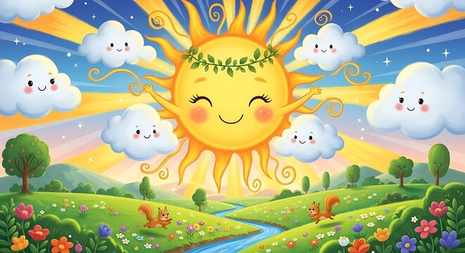 Cartoon flat lovely characters of pineapple and banana, vector illustration, fruits hugs