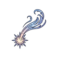 Naklejka premium Abstract burst of light with flowing energy trails and sparkles