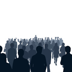 Obraz premium A large group of diverse people gathered together in a crowd