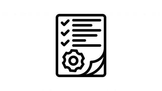 job description animated icon